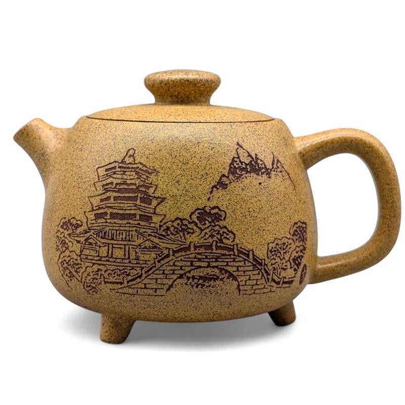 Заварочный чайник-Храм Шаолинь исинская глина 240 мл (10-1-0276)