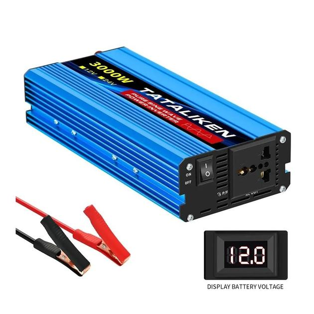 Автомобильный инвертор Tataliken чистый синус 3000 Вт 12-220V (29880644) - фото 2 Автомобильный инвертор Tataliken чистый синус 3000 Вт 12-220V (29880644) - фото 2