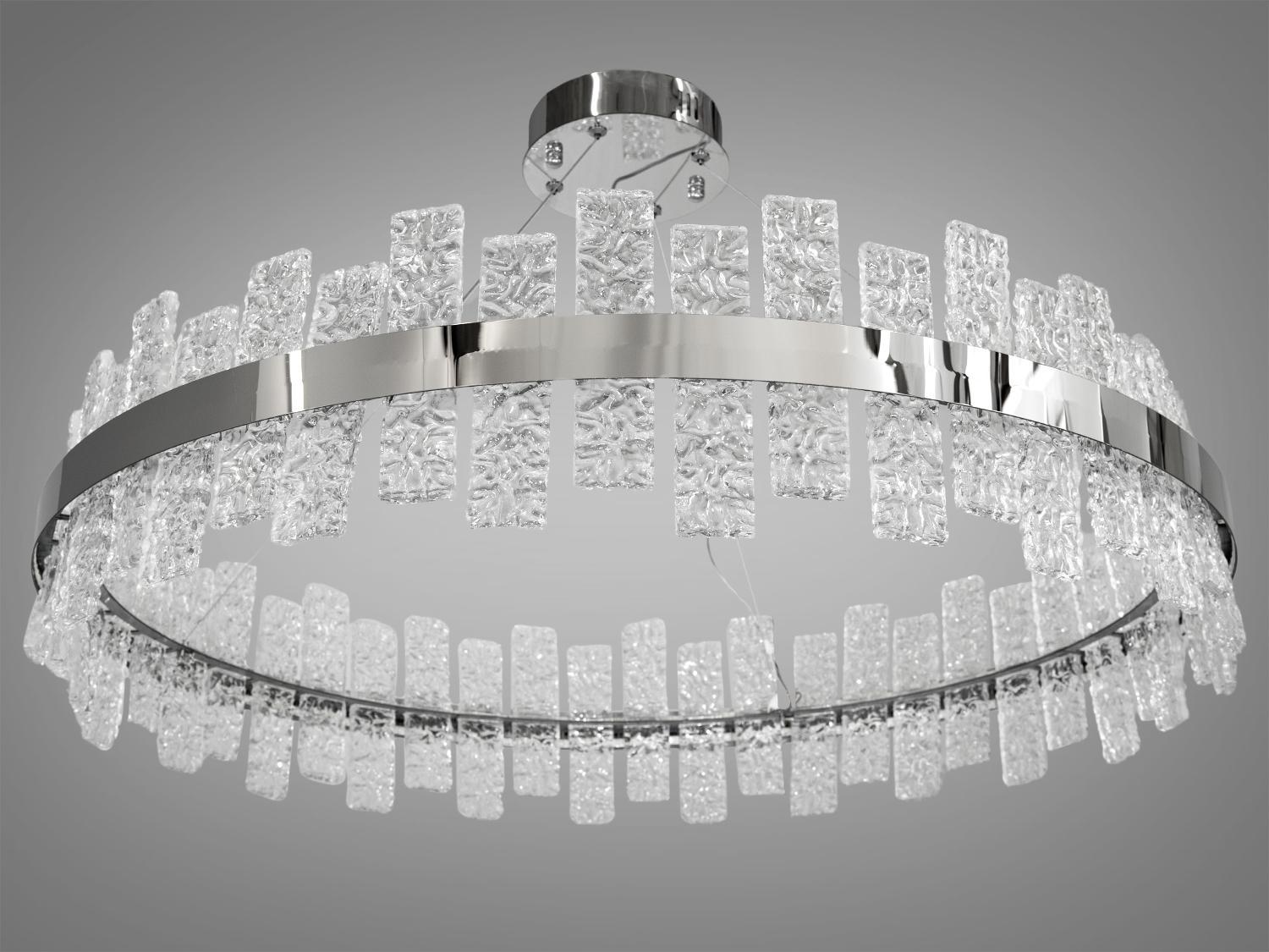 Люстра хрустальная Diasha 828/800CH подвесная светодиодная Хром - фото 3