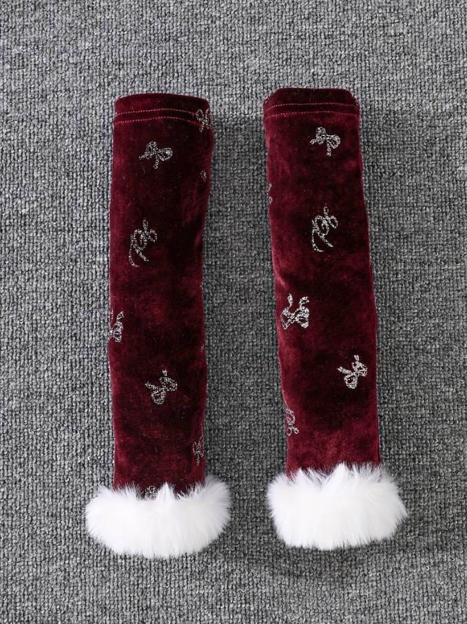 Платье детское бархатное с белым мехом Рождественская принцесса на 6 лет 116 см (2817244100) - фото 3 Платье детское бархатное с белым мехом Рождественская принцесса на 6 лет 116 см (2817244100) - фото 3