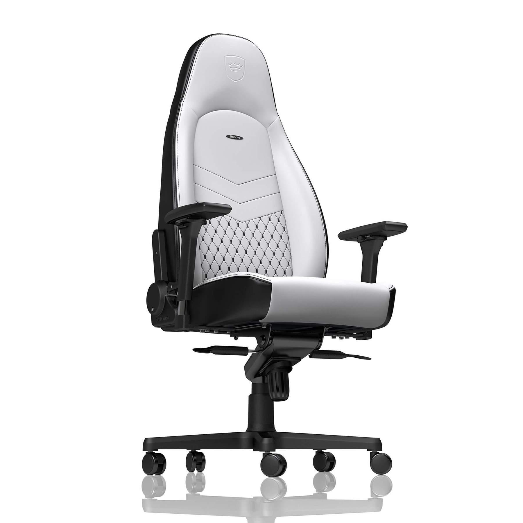 Кресло для геймеров Noblechairs Icon White/Black (10441356) - фото 3