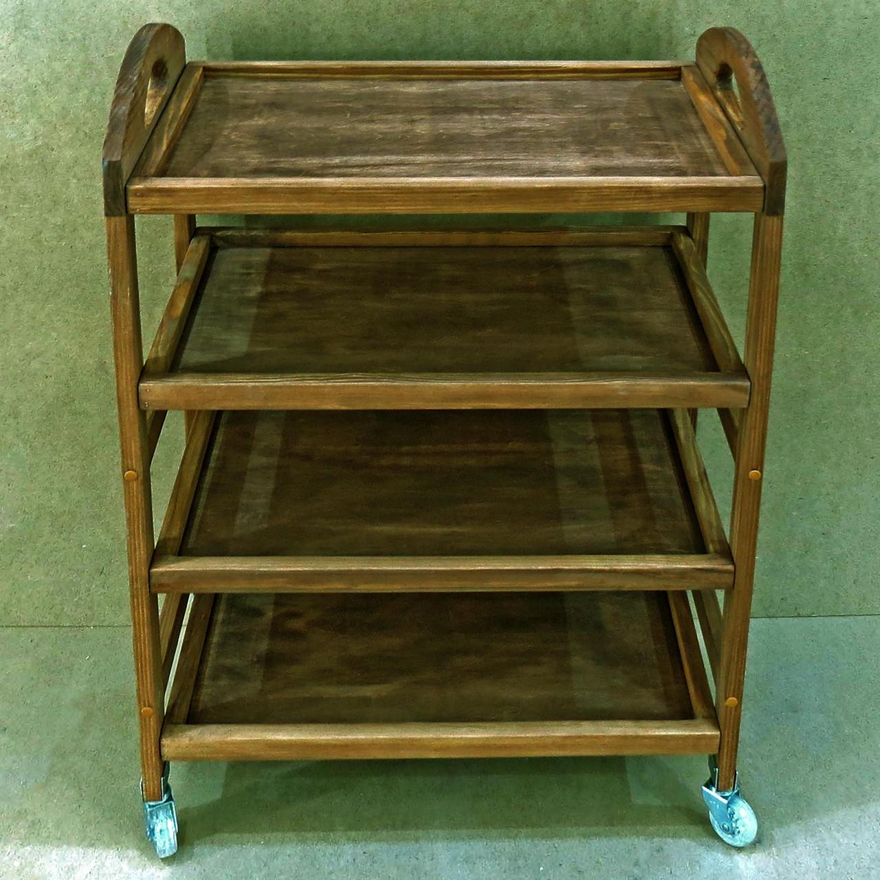 Столик сервірувальний з дерева Копенгаген 4 Латте (ЭТК-400116)