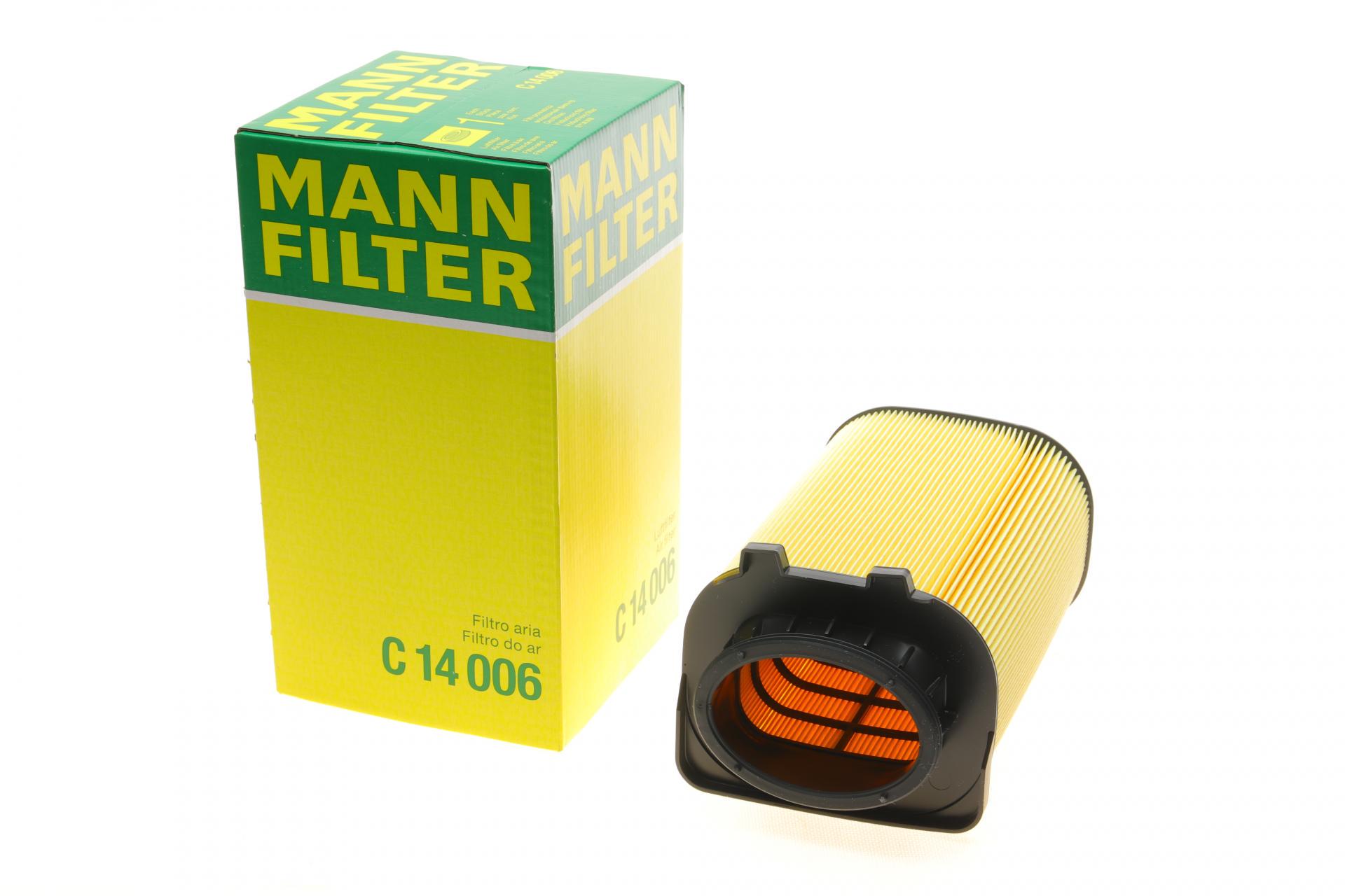 Фильтр воздушный Mann-Filter для MB E-class W212/GLK 1,6/2,0 M274 13-16/GLC/Infiniti Q50/Q60 2,0 14- (C 14 006)