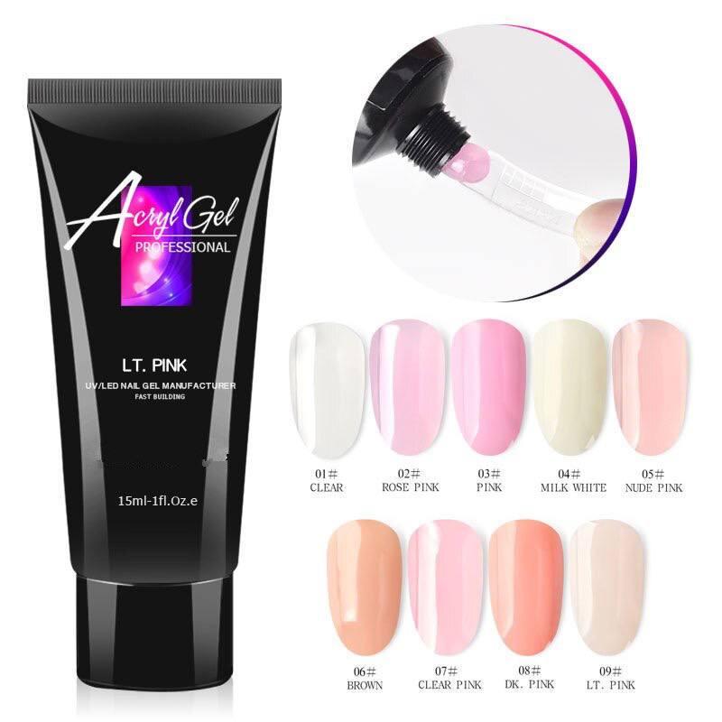 Полігель Acryl Gel Professional Rose Pink №02 30 мл - фото 3 Полігель Acryl Gel Professional Rose Pink №02 30 мл - фото 3