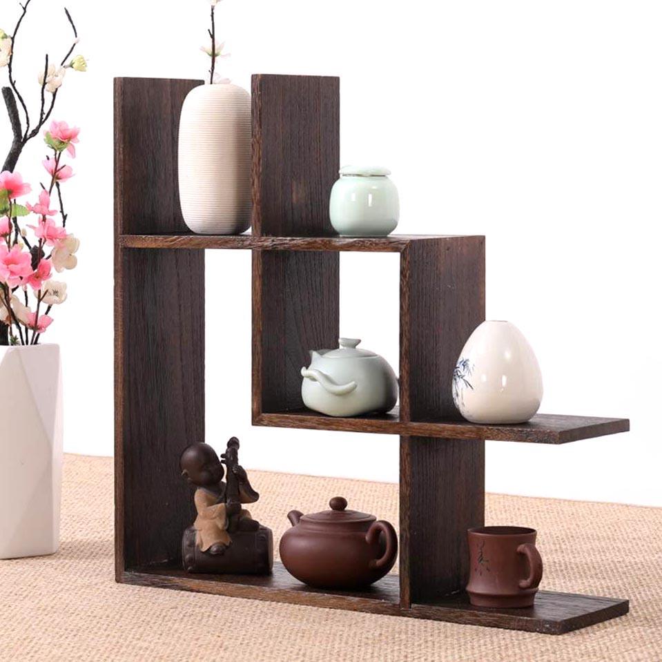 Полка настенная из дерева Крона правая Мокко (НСП-207710)