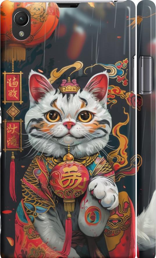 Чехол на Sony Xperia Z1 C6902 China Cat v2 (6135m-38-42517)