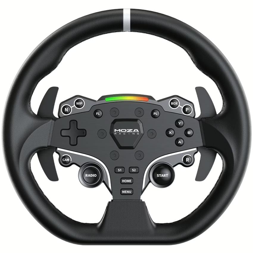 Ігрове кермо з педалями Moza Racing R5 Racing Bundle для PC 22кн SR-P Lite кермо ES Black (RS20) - фото 2 Ігрове кермо з педалями Moza Racing R5 Racing Bundle для PC 22кн SR-P Lite кермо ES Black (RS20) - фото 2