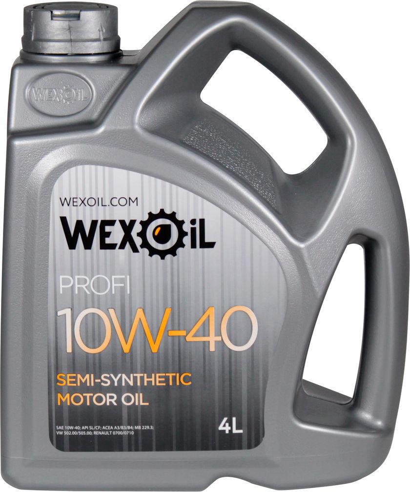Моторна олива Wexoil Profi Sl/cf бензин/дизель 10W-40 4 л (1401107)