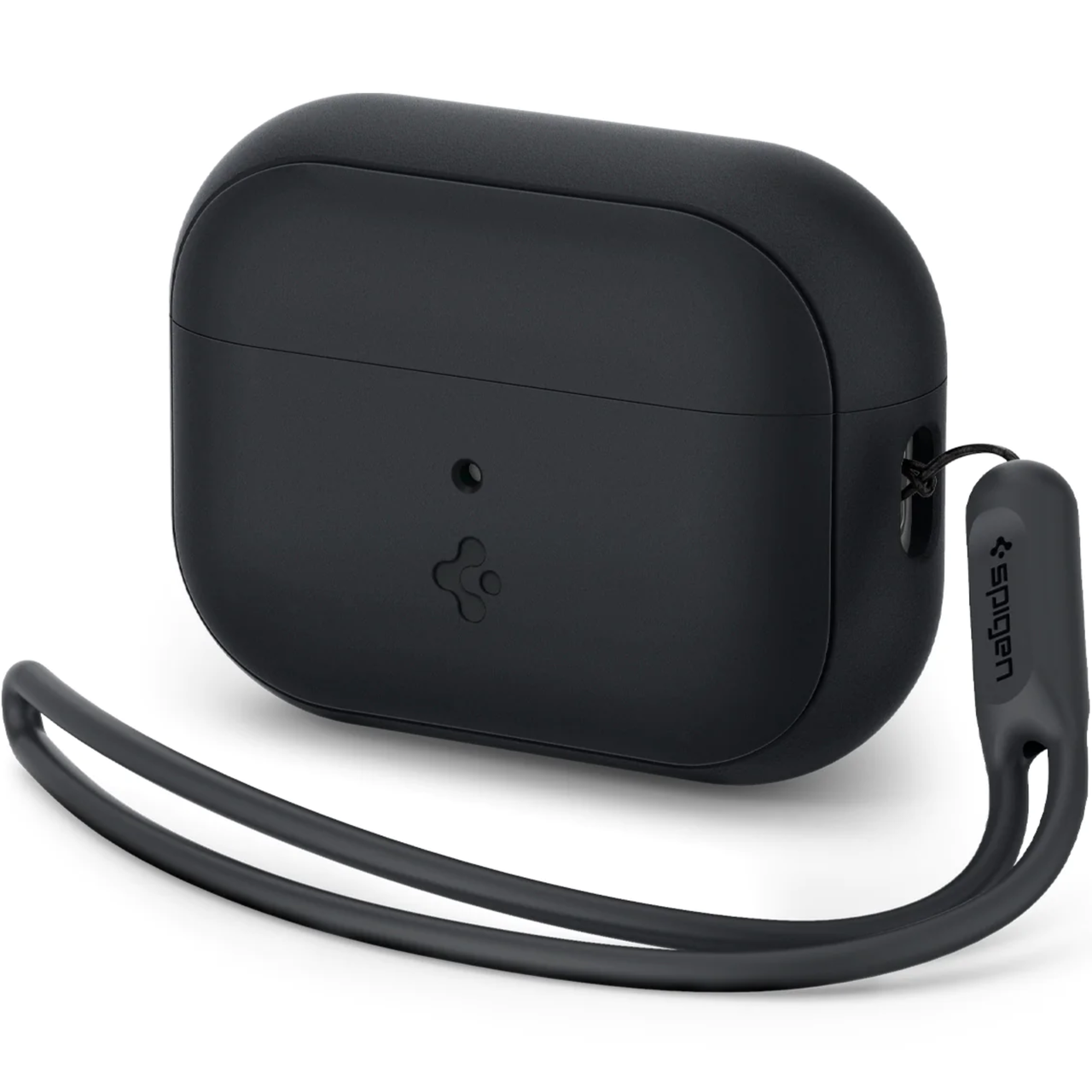 Чехол для наушников Spigen Silicon Fit with Strap for AirPods Pro 2 Black (ACS05479)