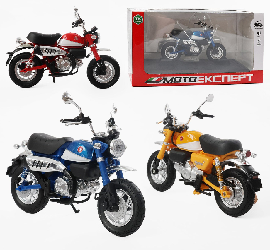 Мотоцикл Мото Експерт BG 34-733 металопластик масштаб 1:12 прогумовані колеса підсвічування амортизація та платформа - фото 2 Мотоцикл Мото Експерт BG 34-733 металопластик масштаб 1:12 прогумовані колеса підсвічування амортизація та платформа - фото 2
