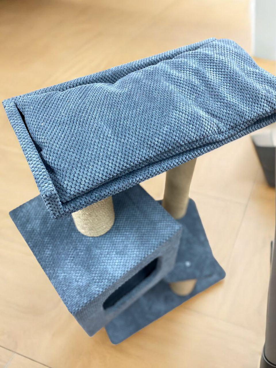 Игровой комплекс с лежанкой и подушкой 95х40х60 см Серый (21706953) - фото 3 Игровой комплекс с лежанкой и подушкой 95х40х60 см Серый (21706953) - фото 3