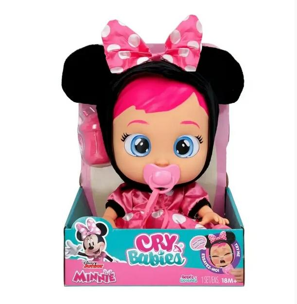 Пупс інтерактивна Край Бебі Дісней Мінні Маус лялька плакса