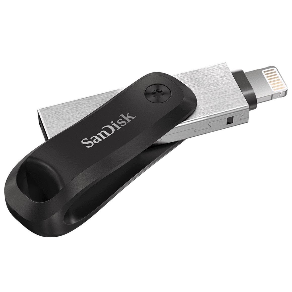 Флеш пам'ять SanDisk 128 GB iXpand Go USB 3.0/Lightning (SDIX60N-128G-GN6NE) - фото 2