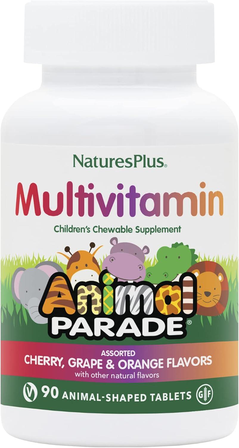 Мультивітаміни для дітей Nature's Plus Animal Parade Children's Chewable Multivitamin Assorted 90 таблеток - фото 1