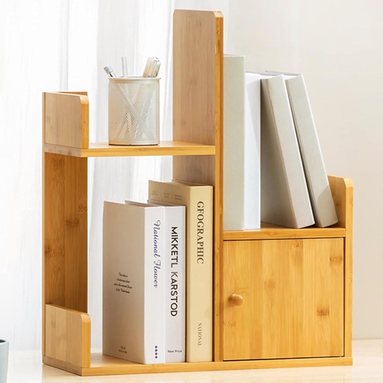 Полка книжная настольная из дерева Перион Карри (КПА-022103) Полка книжная настольная из дерева Перион Карри (КПА-022103)