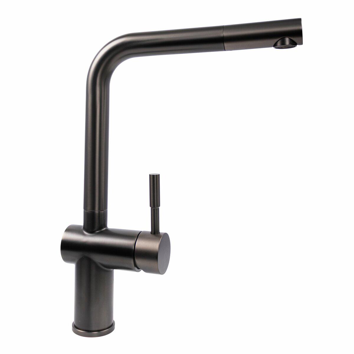 Смеситель кухонный Platinum PVD 8006 A-LI Черный (PLTM-SP000036106)