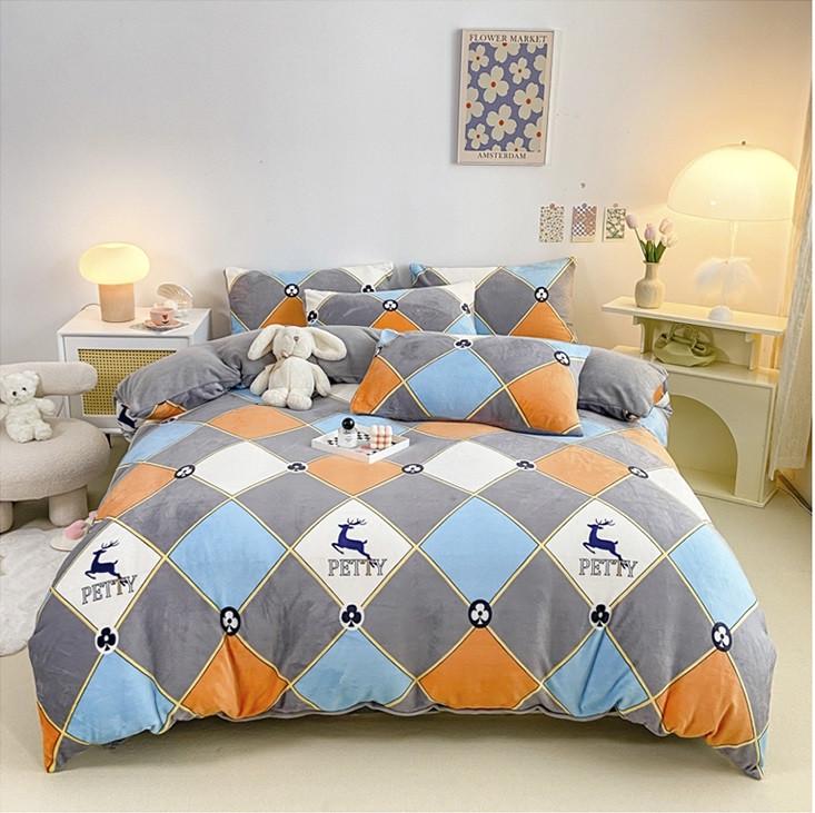 Комплект постільної білизни HomyTex 23008 велюр полуторний (HT-40828)