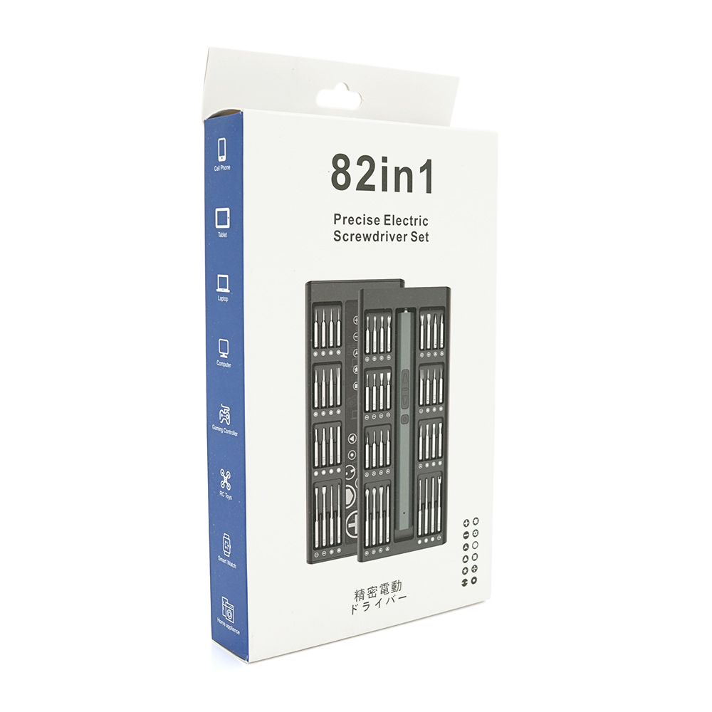Набор электрической отвертки с битами 82-in-1 T3 магнитный алюминий длина держателя 180 мм (YUT_V7420) - фото 2 Набор электрической отвертки с битами 82-in-1 T3 магнитный алюминий длина держателя 180 мм (YUT_V7420) - фото 2
