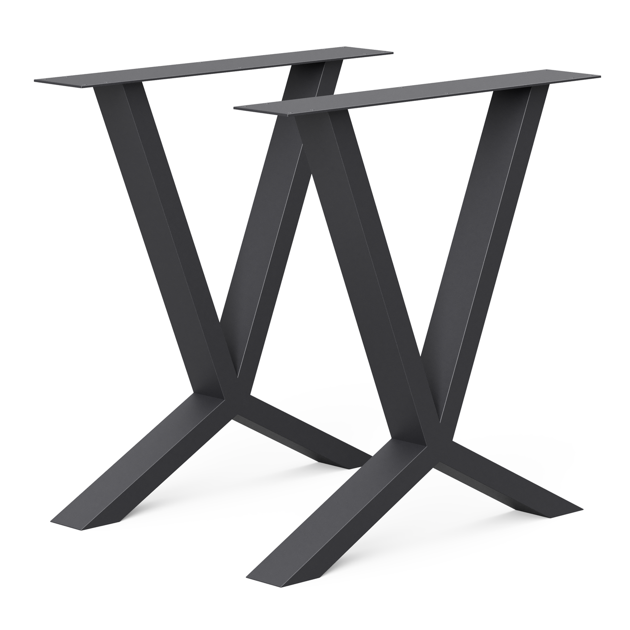 Комплект опор для стола из металла 700х100 мм H 730 мм 2 шт. Черный (1051) Комплект опор для стола из металла 700х100 мм H 730 мм 2 шт. Черный (1051)