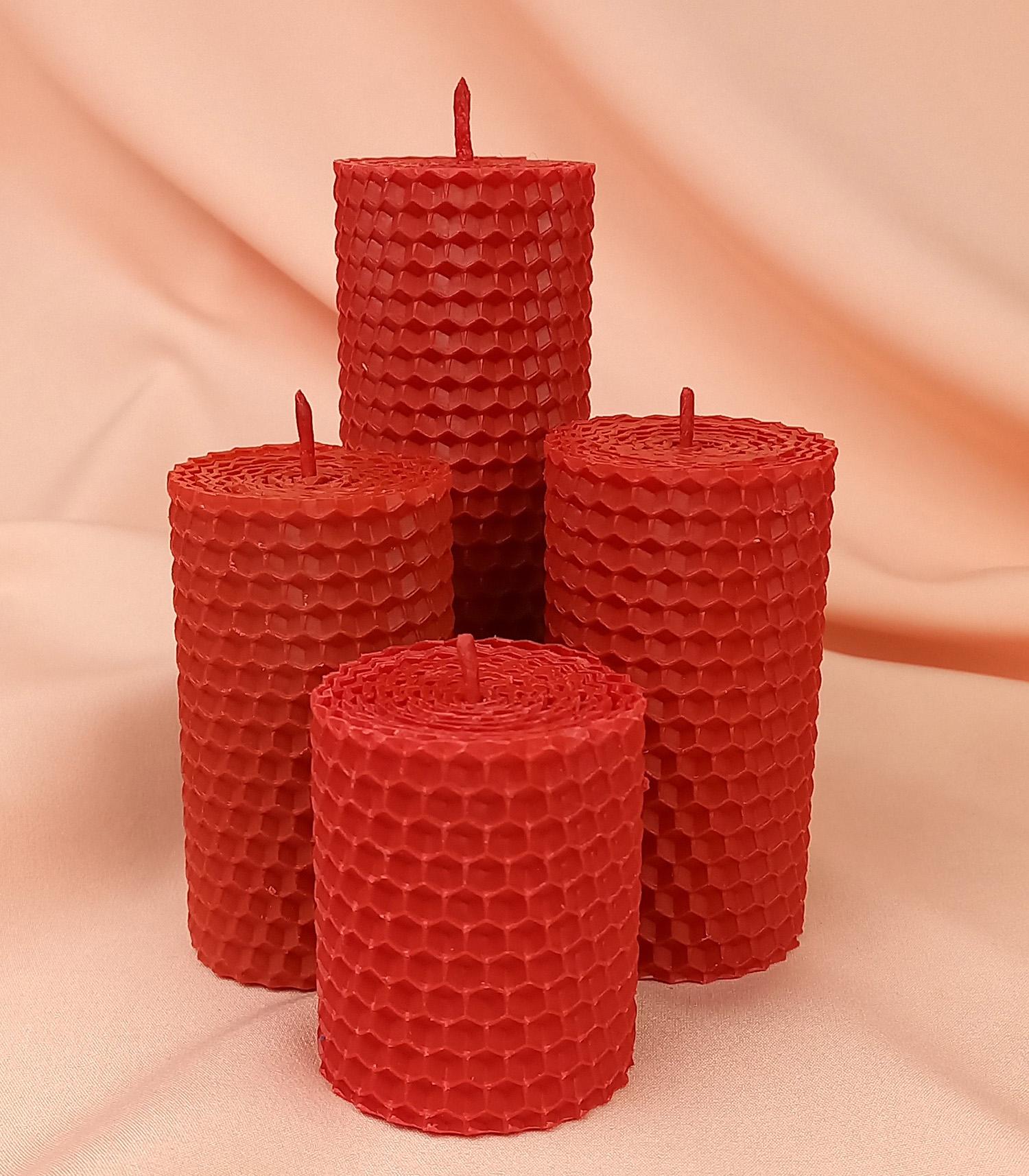 Подарочный набор крафтовые свечи из вощины №48/2 (11823951)