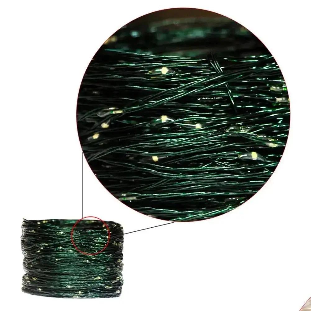 Гірлянда нитка Роса 20 м з пультом м 200LED від USB зелений провід холодний білий - фото 9 Гірлянда нитка Роса 20 м з пультом м 200LED від USB зелений провід холодний білий - фото 9