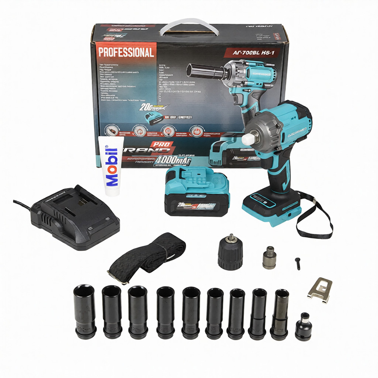 Гайковерт акумуляторний Grand АГ-700BL HS-1 акумулятор 4А/зарядне (1423)