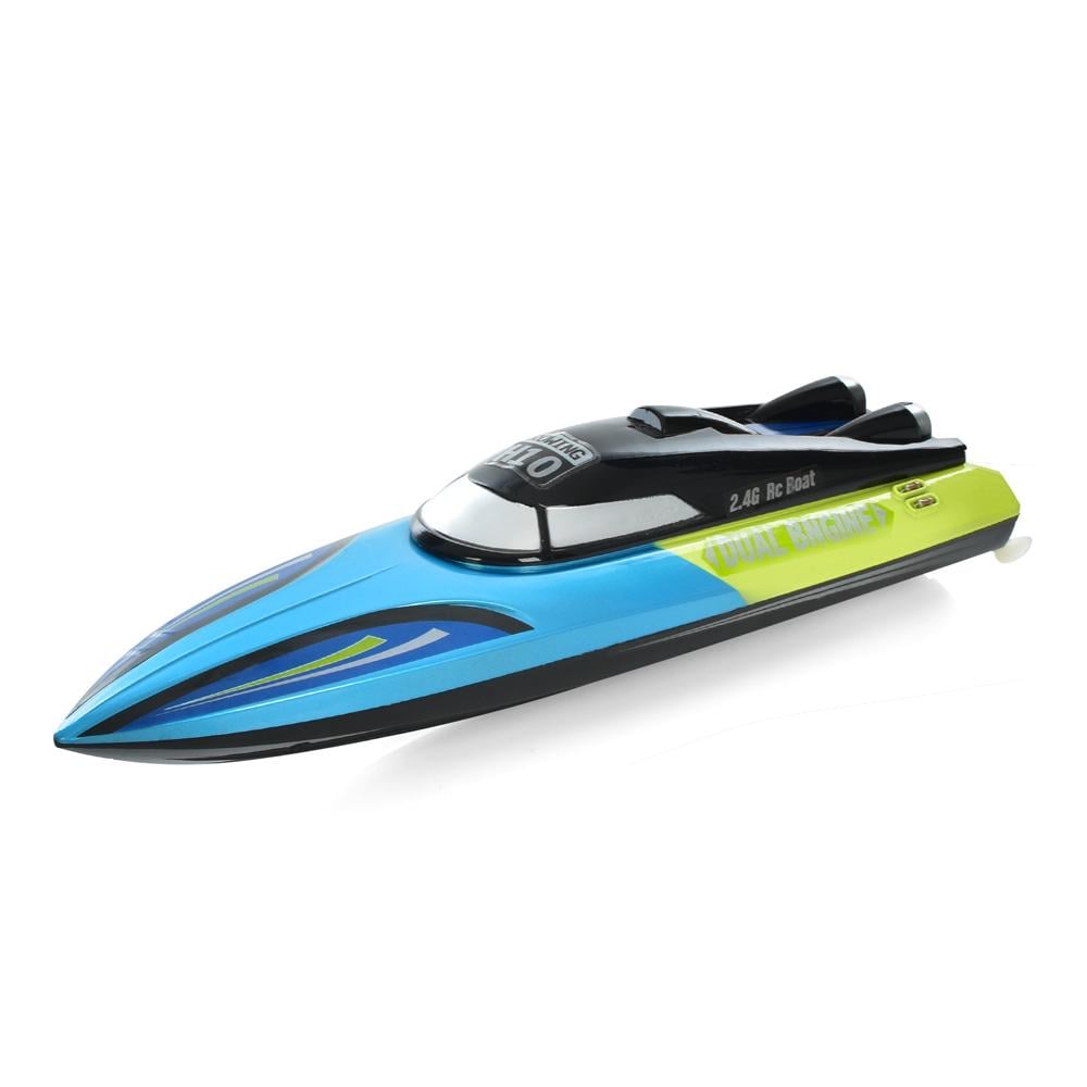 Катер радиоуправляемый H10 с USB зарядкой Голубой с желтым (25661380)