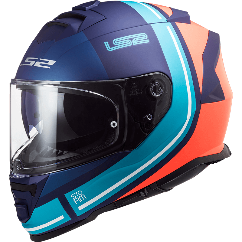 Мотошолом LS2 FF800 Storm Slant 2XL Matt Blue/Fluo Orange (19805)