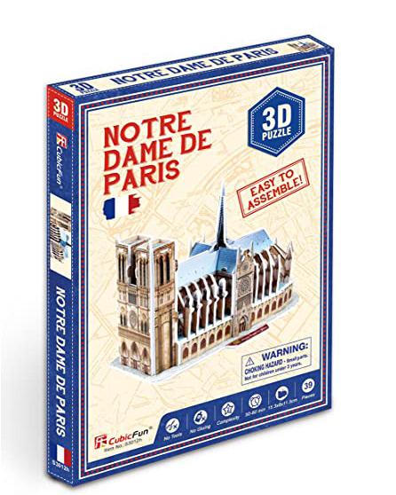 Трехмерная головоломка-конструктор CubicFun Собор Парижской Богоматери (S3012h)