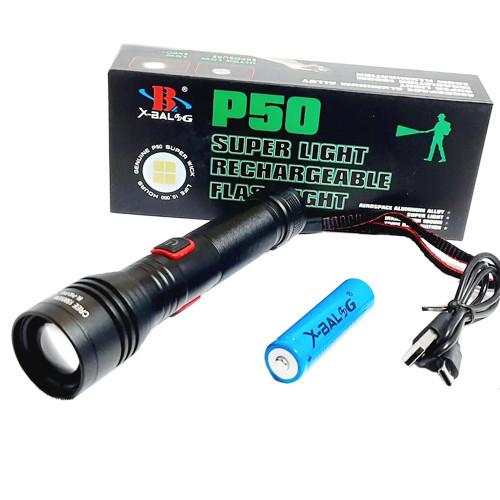 Фонарь BL-P02-P50 1x18650 ЗУ Type-C Zoom Box (2245501993)