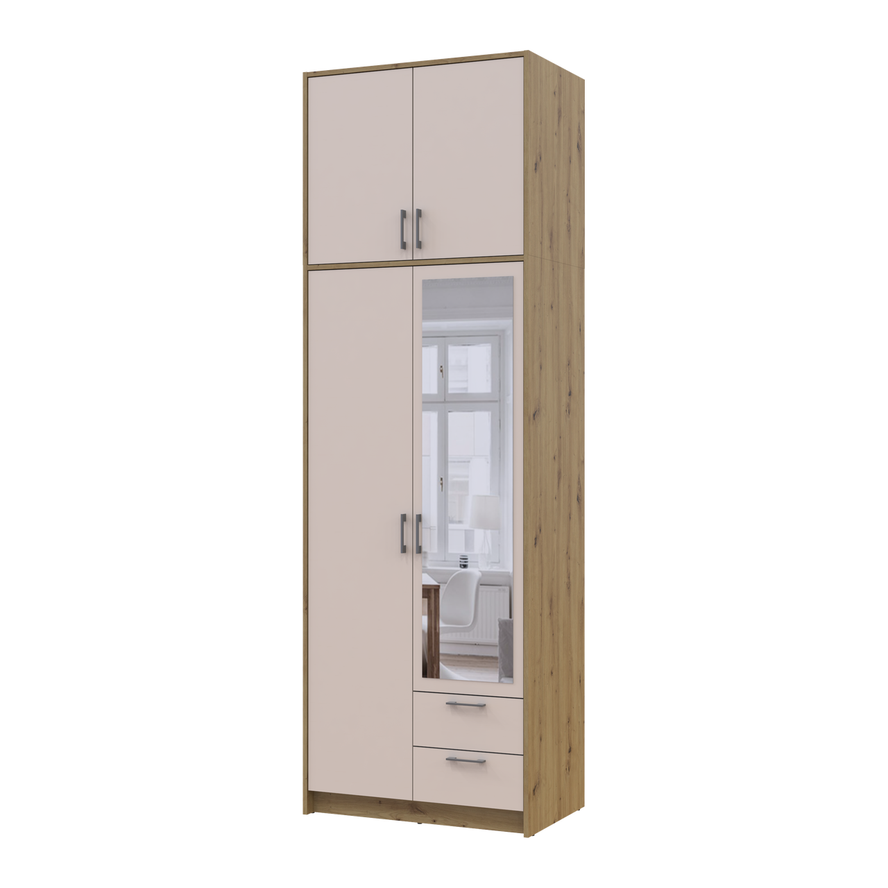 Антресоль висока Doros Ронді 2 ДСП 82х52х65 см Дуб Артізан/Кашемір (41516181) - фото 7 Антресоль висока Doros Ронді 2 ДСП 82х52х65 см Дуб Артізан/Кашемір (41516181) - фото 7