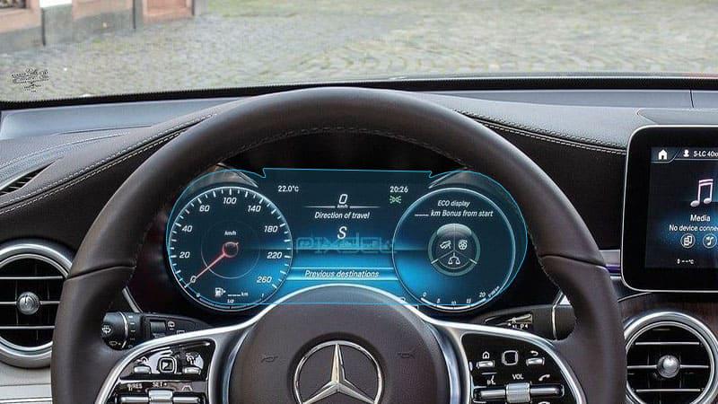 Скло захисне Pixsel гібридне глянець на приладову панель Mercedes Benz C CLASS 12,1“ 2018-2020
