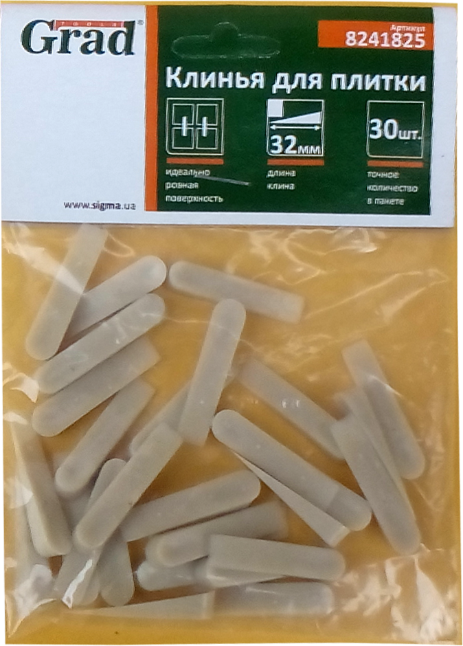 Клинья для плитки ADVANTA 32 мм 30 шт. (47118)