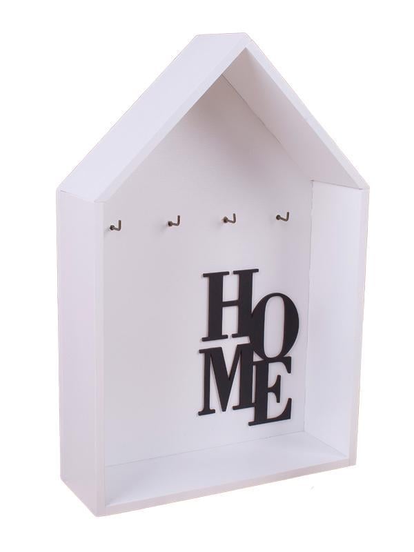 Ключница настенная Home деревянная Белый (2192-3)