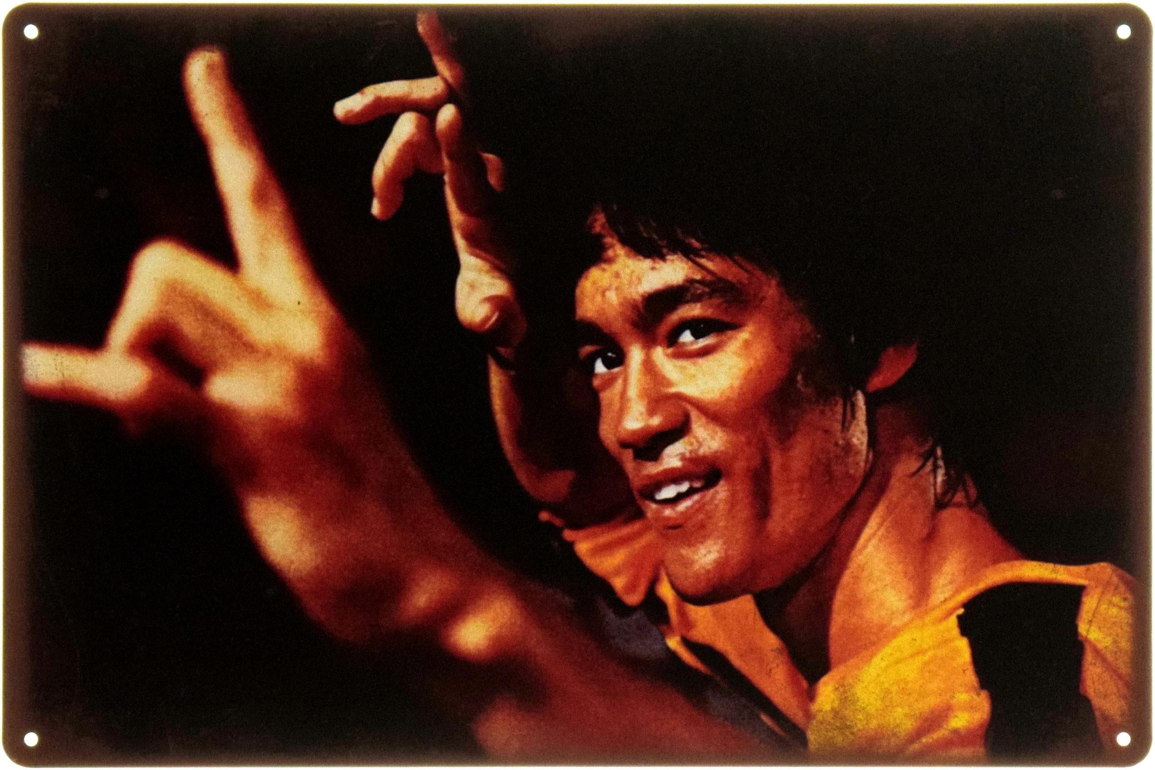 Табличка металлическая Bruce Lee 20x30 см (ms-104591)