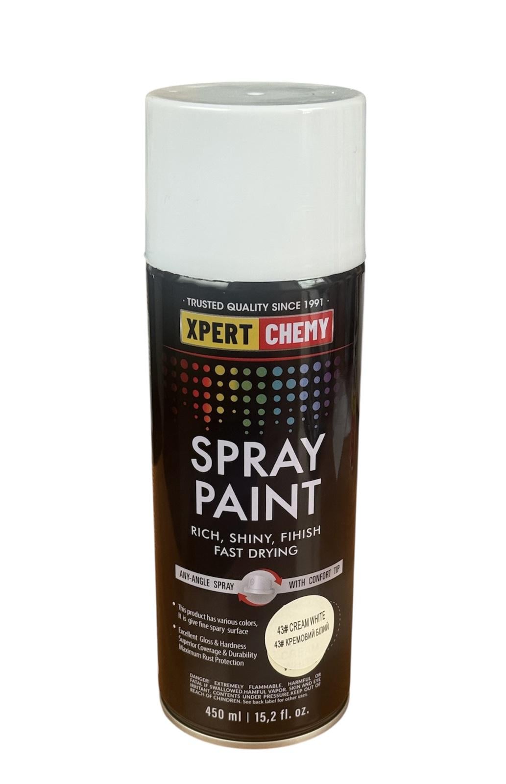 Фарба аерозольна універсальна XPERT CHEMY SPRAY PAINT 450 мл 43 Білий кремовий (XC-SP-0013)