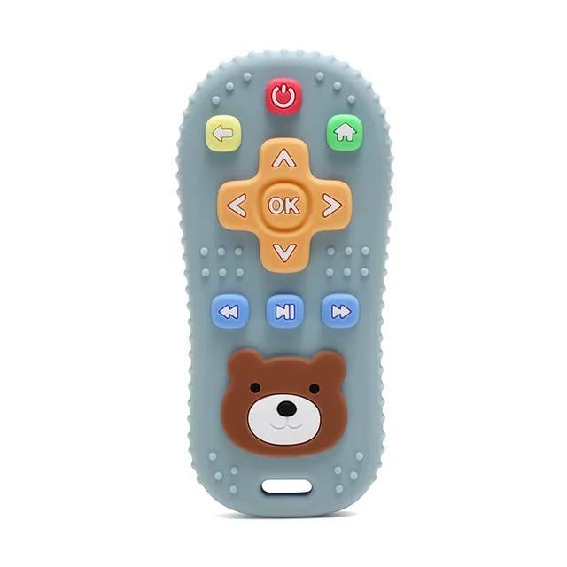 Игрушка для прорезывания зубов Bear Пульт дистанционного управления силиконовая Blue (13731553)