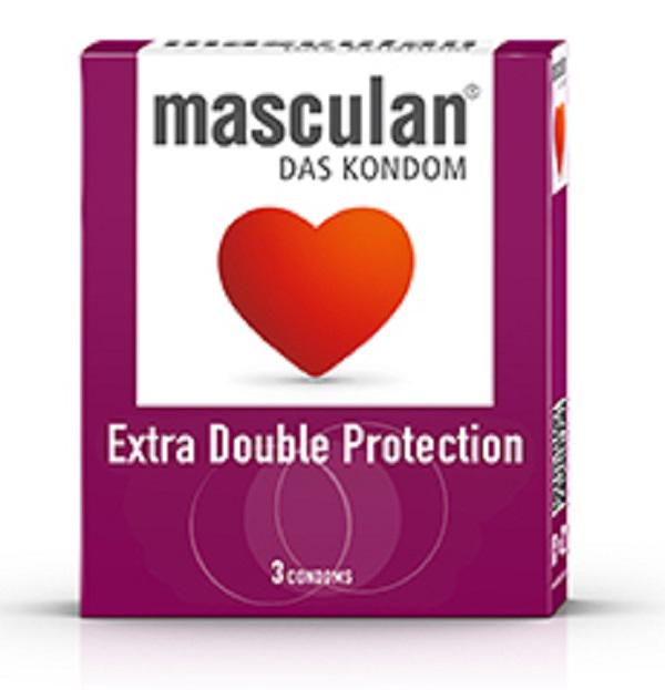 Презервативи masculan Extra Double Protection 3 шт. (4019042701246) - фото 2