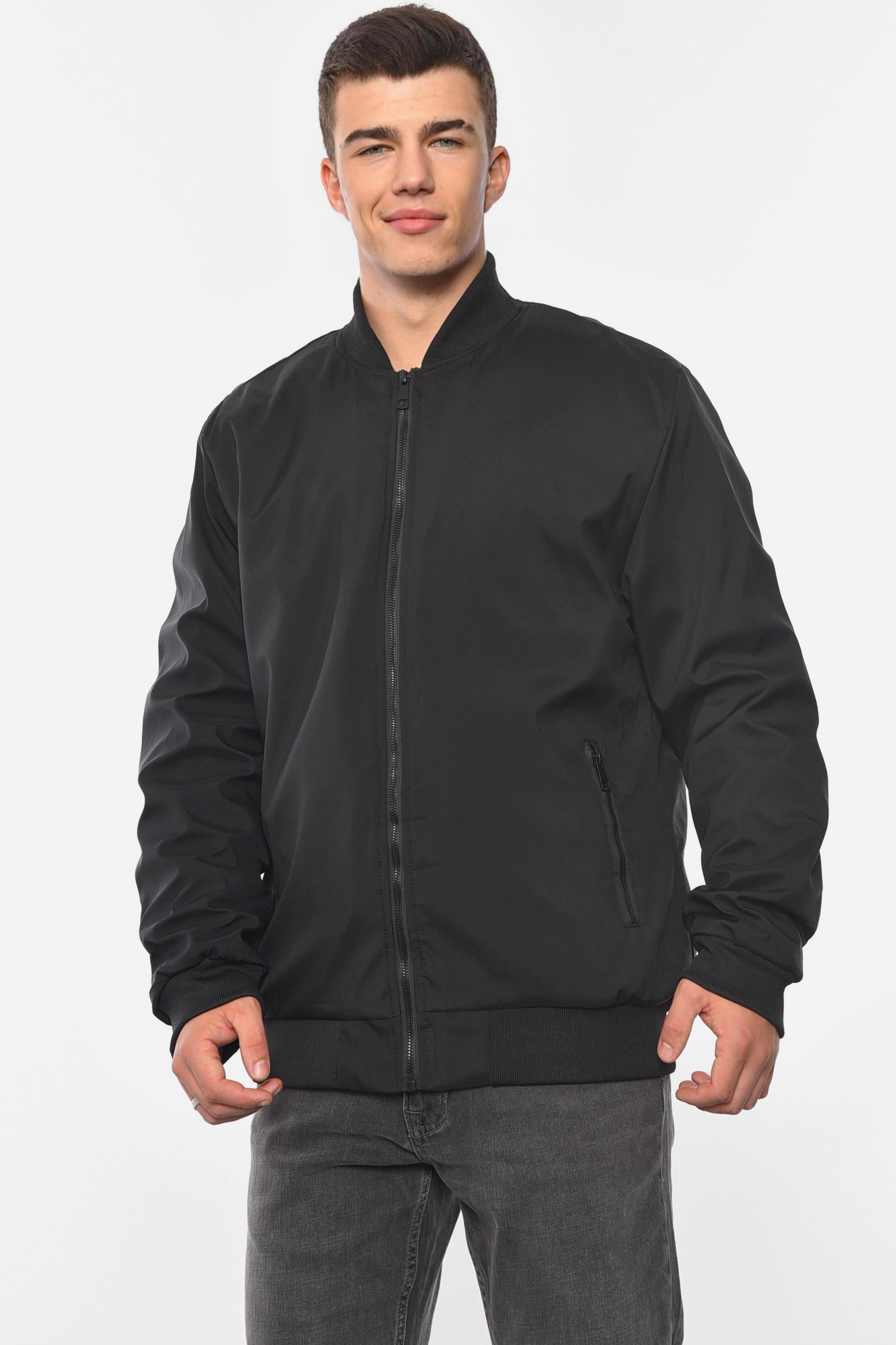 Бомбер чоловічий батальний однотонний 8XL Чорний (190561)