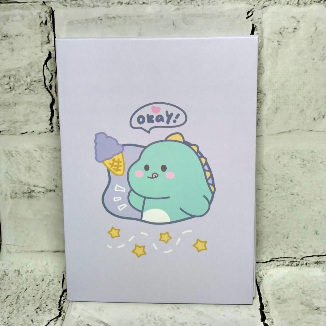 Зеркало косметическое настольное/дорожное Дино 18х12,8 см Сиреневый (14368219-2)