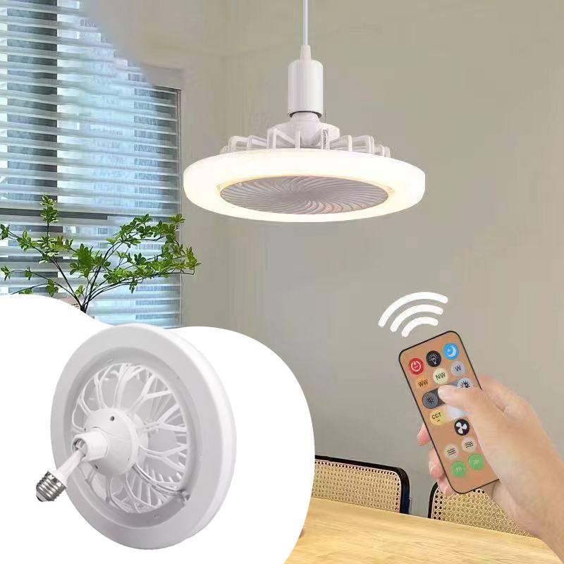 Лампа-вентилятор подвесная LED в патрон с пультом - фото 5