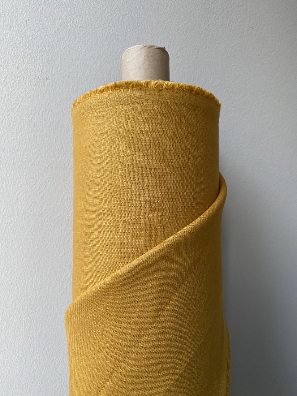 Тканина Linen Plus 100% льон Гірчичний 1138/697 - фото 3 Тканина Linen Plus 100% льон Гірчичний 1138/697 - фото 3