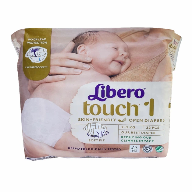 Подгузники детские Libero Touch 1 2-5 кг 22 шт. (113822426)