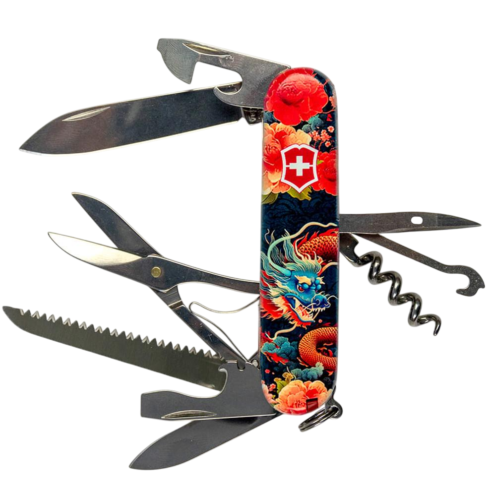 Мультитул швейцарский Victorinox Huntsman Red Dragon 15 инструментов (597098) Мультитул швейцарский Victorinox Huntsman Red Dragon 15 инструментов (597098)