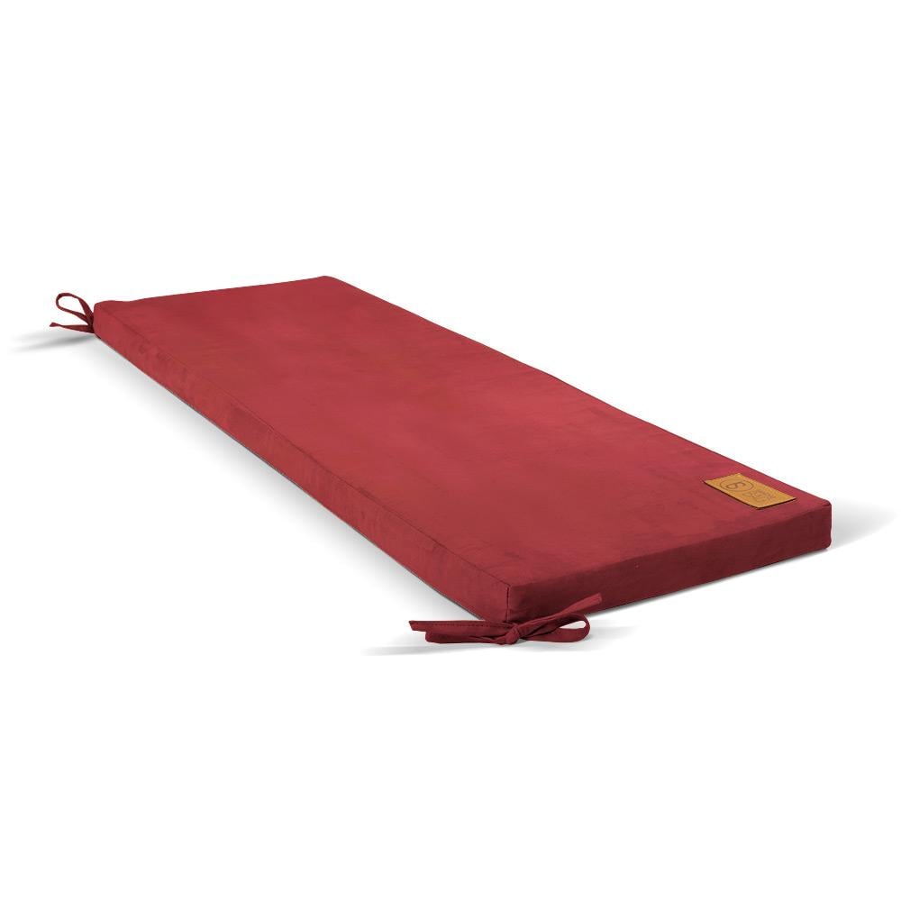 Подушка поролонова на лавку SanchoBAG Велюр 120x40x5 см Marsala (pom-1014-sb105-06)