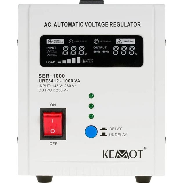 Стабілізатор напруги Kemot SER-1000/1000 VA/145Vac-260Vac - фото 3