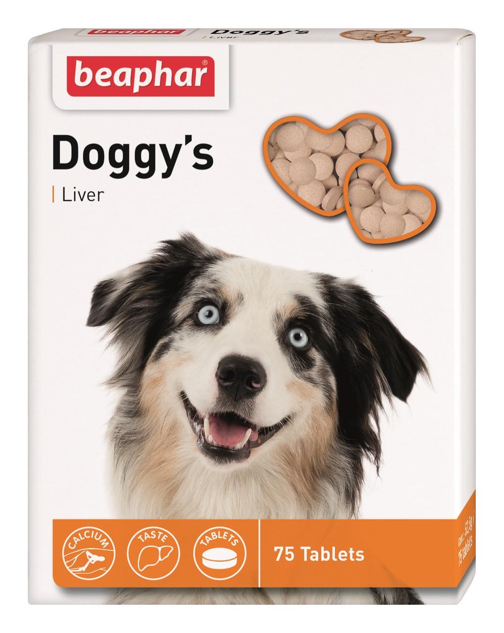 Ласощі для собак з печінкою Doggy's Liver 75 таб. (12504)