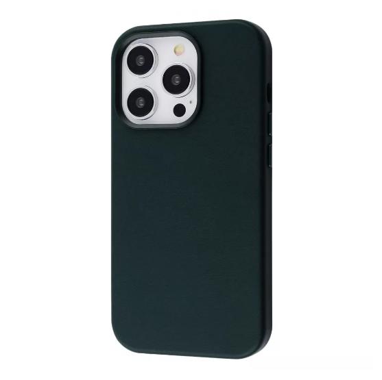 Чехол-накладка для телефона WAVE Premium Leather Edition Case with Magnetic Ring - iPhone 14 Pro forest green (383620018)