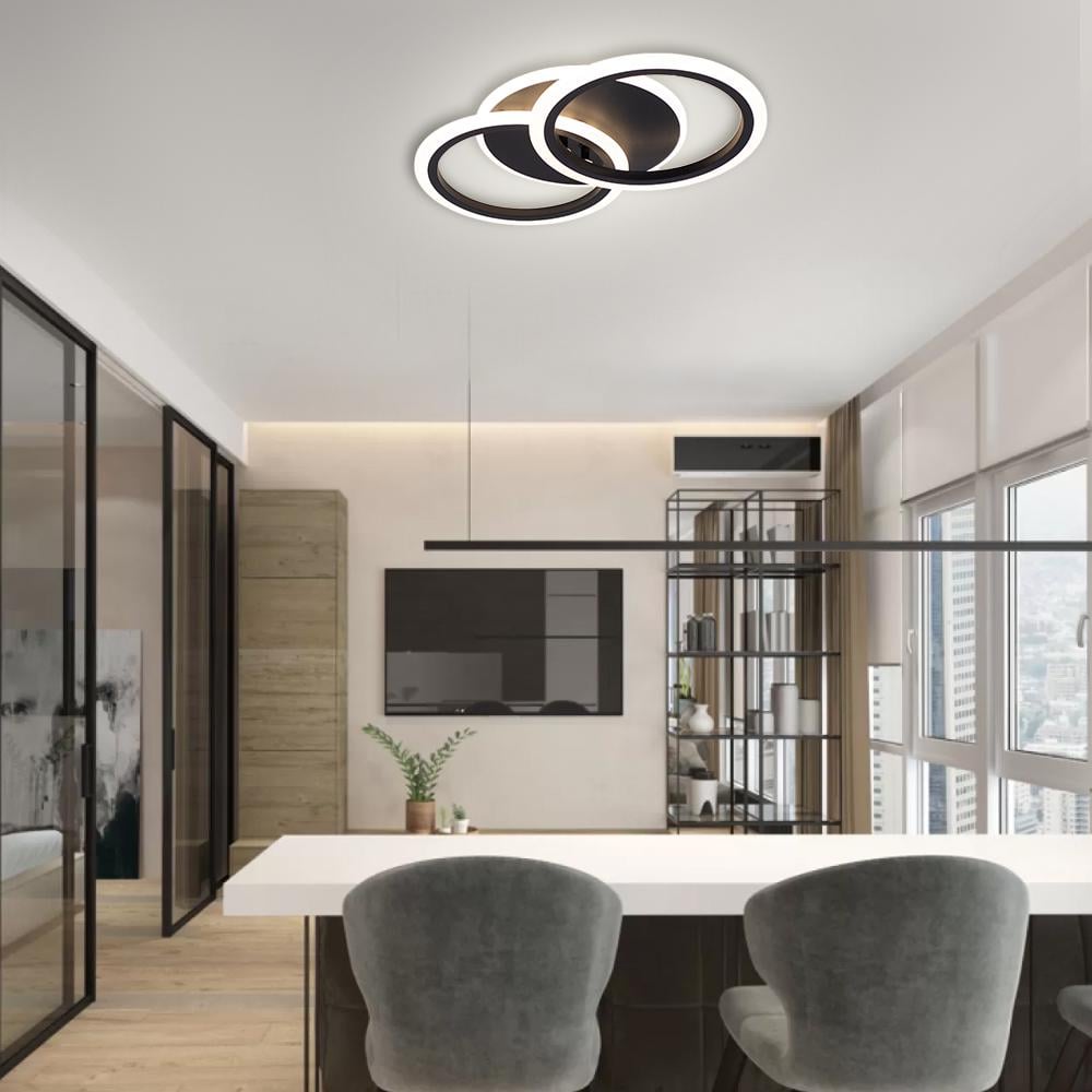 Люстра светодиодная MOKA 3R 60 Вт 440x250x70 мм Черный (10563) - фото 7