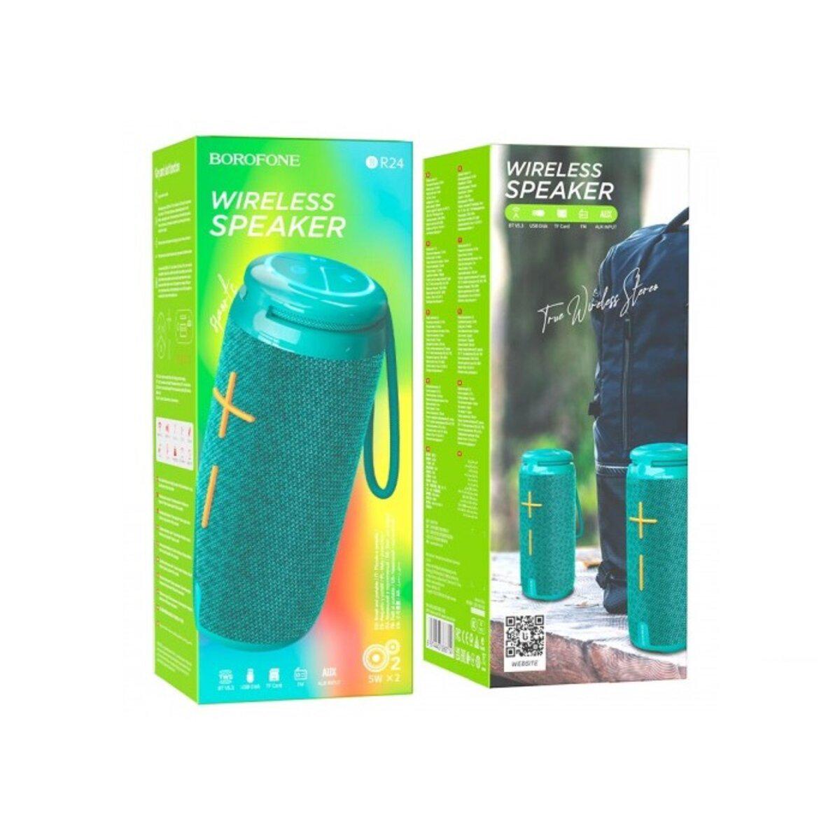 Портативная колонка Borofone BR24 Fashion sports BT speaker 1200 mAh Peacock Blue (19100340) - фото 3